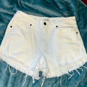 Pistola white cut off shorts
